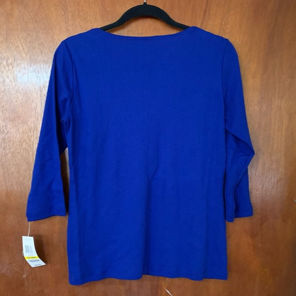 Karen Scott Petite Christmas Long Sleeve - Picture 2 of 2